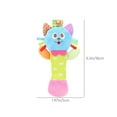 thumbnail image 3 of Tarmeek Baby Soft Rattles Shaker Teething for 0-6 Months Newborn,Infant Developmental Hand Grip Baby Cute Stuffed Animal Doll for 6-12 Months Toddlers,Birthday Gifts for Kids, 3 of 8