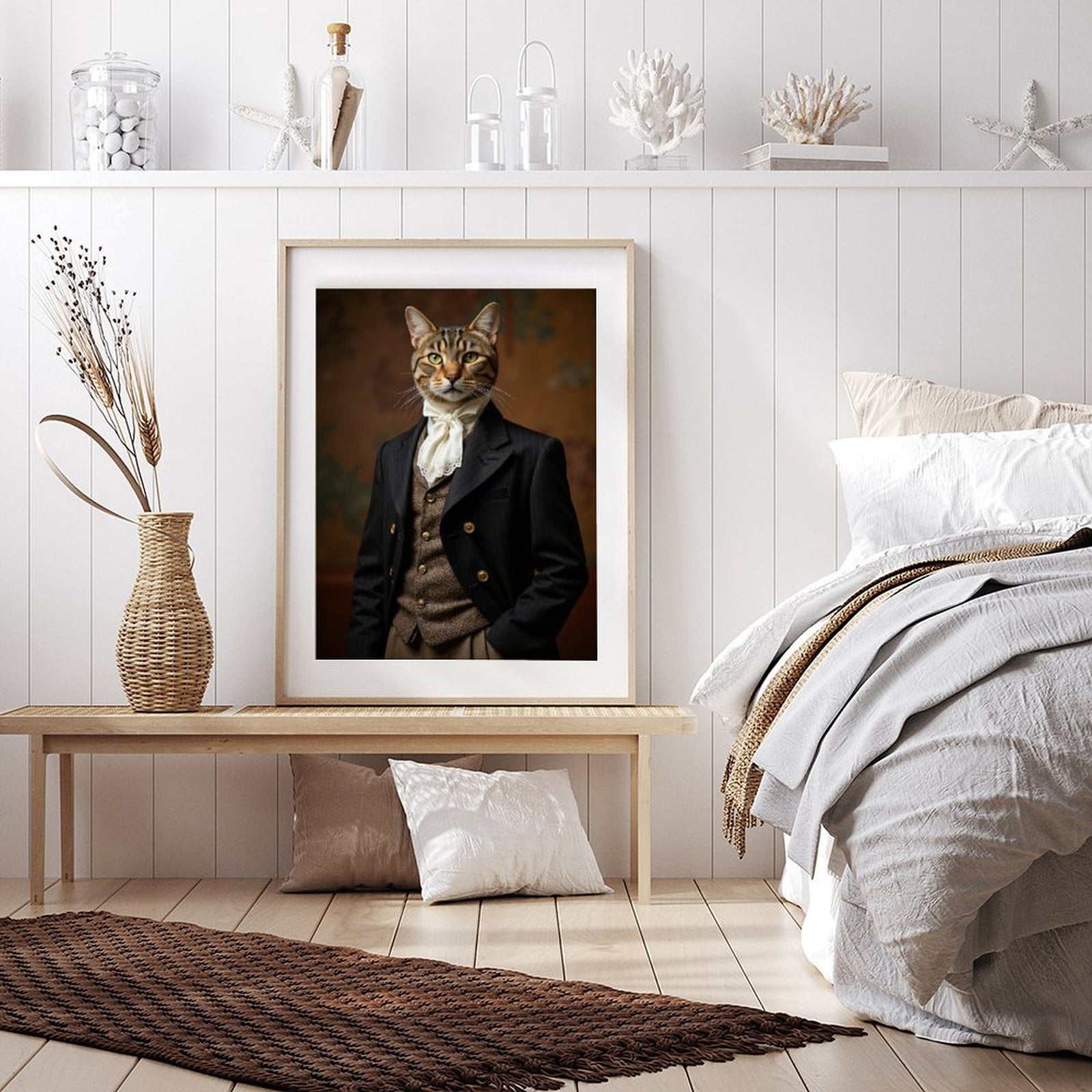 Diamond Art Kit for Adults, Regal Cat Victorian Attire Portrait Diamond Painting for Adults Beginners, DIY Diamond Art Painting Kits, 5D Diamond Painting Crafts for Home Decor 12x16 Frameless