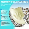 thumbnail image 5 of Premium Butterfly Pattern Memory Foam Seat Cushion Ergonomic Chair Pad for Office Chair, Car, Airplane & Bleachers Sciatica, Tailbone Hip & Back Pain Relief - Chair Cushion for Long Office Workers., 5 of 5