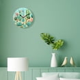 thumbnail image 4 of 10 Inch Wall Clock Battery Operated Silent Clock Decorative for Office, Kitchen, Outdoor, Living Room，Cactus Plant Green Color Creative, 4 of 4
