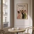 thumbnail image 2 of Vogue Poster Fashion Illustration Print Champagne Party Wall Art Elegant Women Painting Editorial Decor Chic Room Art UNFRAMED, 2 of 5