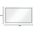 thumbnail image 2 of 72"X36" Frameless LED Bathroom Vanity Mirror - Polished Crystal Backlit Mirror with Dimmable 3-Color Lighting, Anti-Fog Function, Touch Control, 2 of 6
