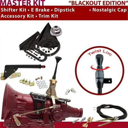 American Shifter 4L60E Shifter Kit 6 in. E Brake Cable Clevis Trim Kit Dipstick for D4485