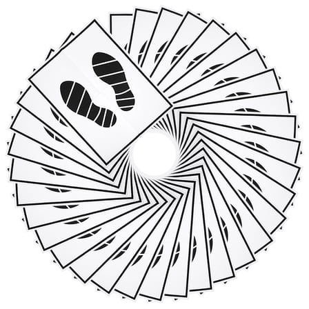 LEORX 60Pcs Automotive Floor Mats Paper Vehicle Floor Pads for Car Detailing