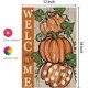 thumbnail image 5 of Bandera de jardín de calabazas de Acción de Gracias Sincero 12x18 pulgadas de Arpillera doble cara, 5 of 5