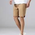 thumbnail image 5 of XuJwPNcy Mens Sweat Shorts Knee Length Workout Gym Shorts Lounge Shorts with Zipper Pockets Elastic Waist Joggers, 5 of 5