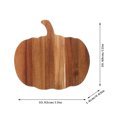 thumbnail image 3 of Pumpkin Shaped Wood Cutting Board Halloween Charcuterie Cheese Serving Platter Fall Thanksgiving Decor Kitchen Wooden Board with Handle for Entertaining Gifts Holiday Tray (12" x 13"), 3 of 7