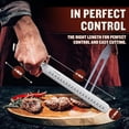 thumbnail image 4 of 10 inch  Brisket , Razor  Carving  with  Handle Design, Granton Edge, Hand Forged Brisket Slicing  for Meat and BBQ Cuting  for Men, 4 of 6