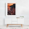thumbnail image 2 of Sunset over Minori 03 - Minori Campania Italy Photography White Framed Wall Art Print 24 x 36 inches, 2 of 3