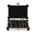 thumbnail image 1 of 3 PC HSS Titanium Step Drill Bit Set Cobalt Multiple Hole Step Drill Bit Set + Aluminum Case or Sheet Metal   Multiple Hole Stepped Up Bits for DIY Lovers, 1 of 11