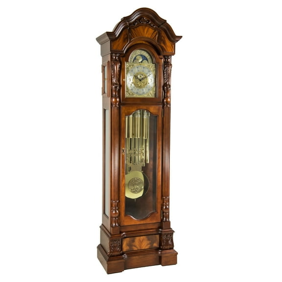 Hermle 010953N91171T Anstead Tubular Chime Grandfather Clock - Cherry