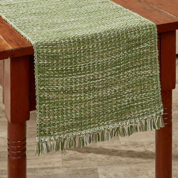 Basketweave Table Runners - Evergreen - Park Designs