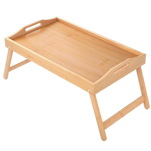 Binwennn Mini Folding Table Multifunctional Household Bedroom Bed Wooden Tray Computer Solid Wood Table over Dish Dryer ware Drainer for Suction Strainer Stainless Steel Kitchen Cute Sponge Holder