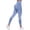 Blue, variant on Women Thick High Waist Yoga Pants Non See-through 4 Way Stretch Workout Running Leggings