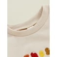 thumbnail image 6 of aturustex Thanksgiving Clothes for Baby Girls Boys 0-12M Infant Long Sleeve Sweatshirt Rompers Newborn Embroidery Letters Turkey Crew Neck Bodysuits Pr Loose Casual Daily Spring Fall Outfits, 6 of 8