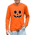 thumbnail image 4 of Kids Halloween Sweatshirt for Girls Glow in the Dark Jack O Lantern Graphic Crewneck Long Sleeve Pullover Top for Costume Party Trick or Treat School and Fall Wear, 4 of 10