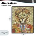 thumbnail image 4 of Stupell Industries Bohemian Regal Mane Lion in Glasses Black Framed Giclee Art, 16 x 20, by Svetlana Aleynikova, 4 of 8