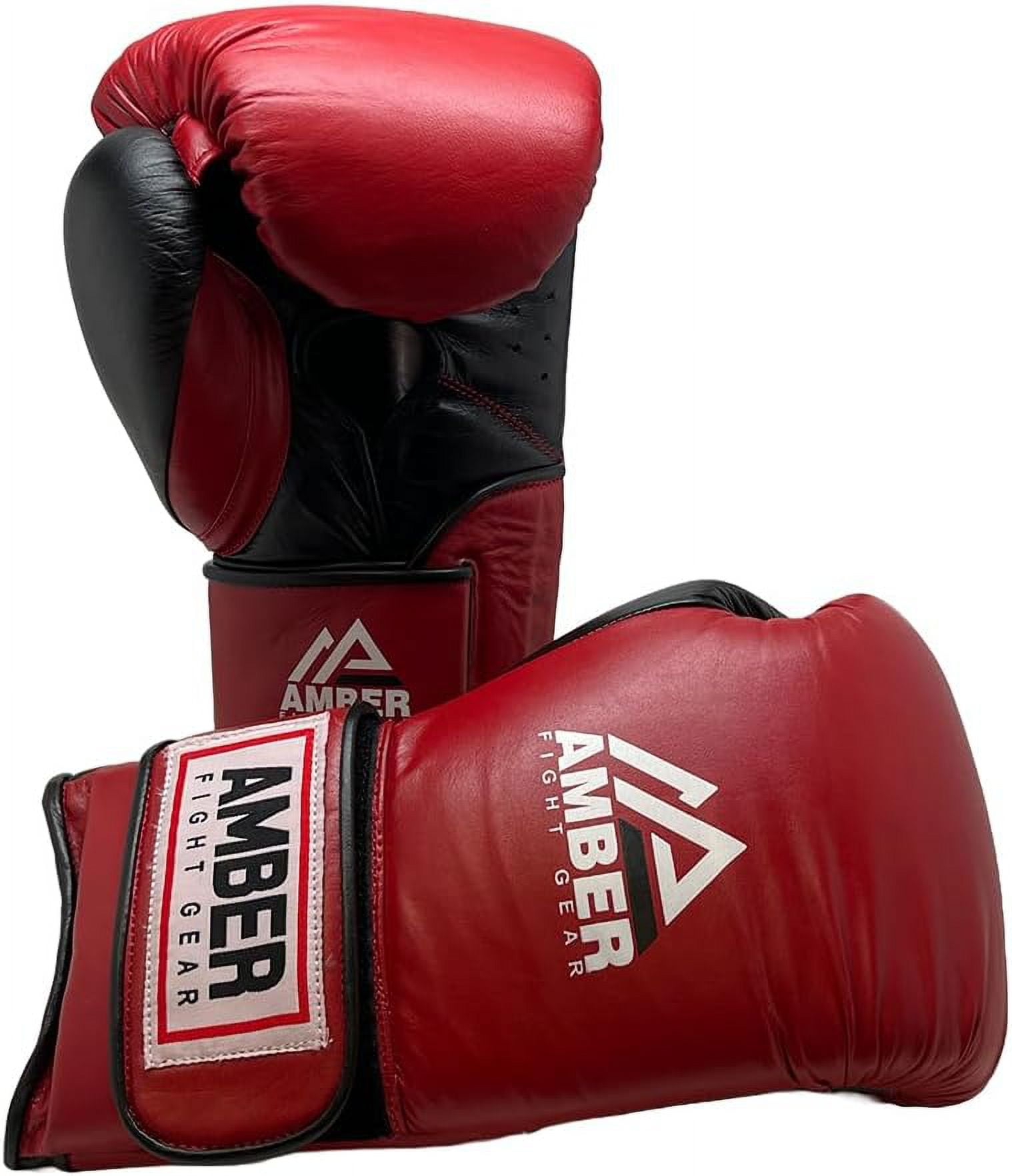 Renegade v1.0 Pro Hook & Loop Leather Boxing Gloves, Durable, Ideal for Sparring & Heavy Bags, Superior Shock Absorption & Ventilation, Optimal Fit for Serious Athletes, 14 oz