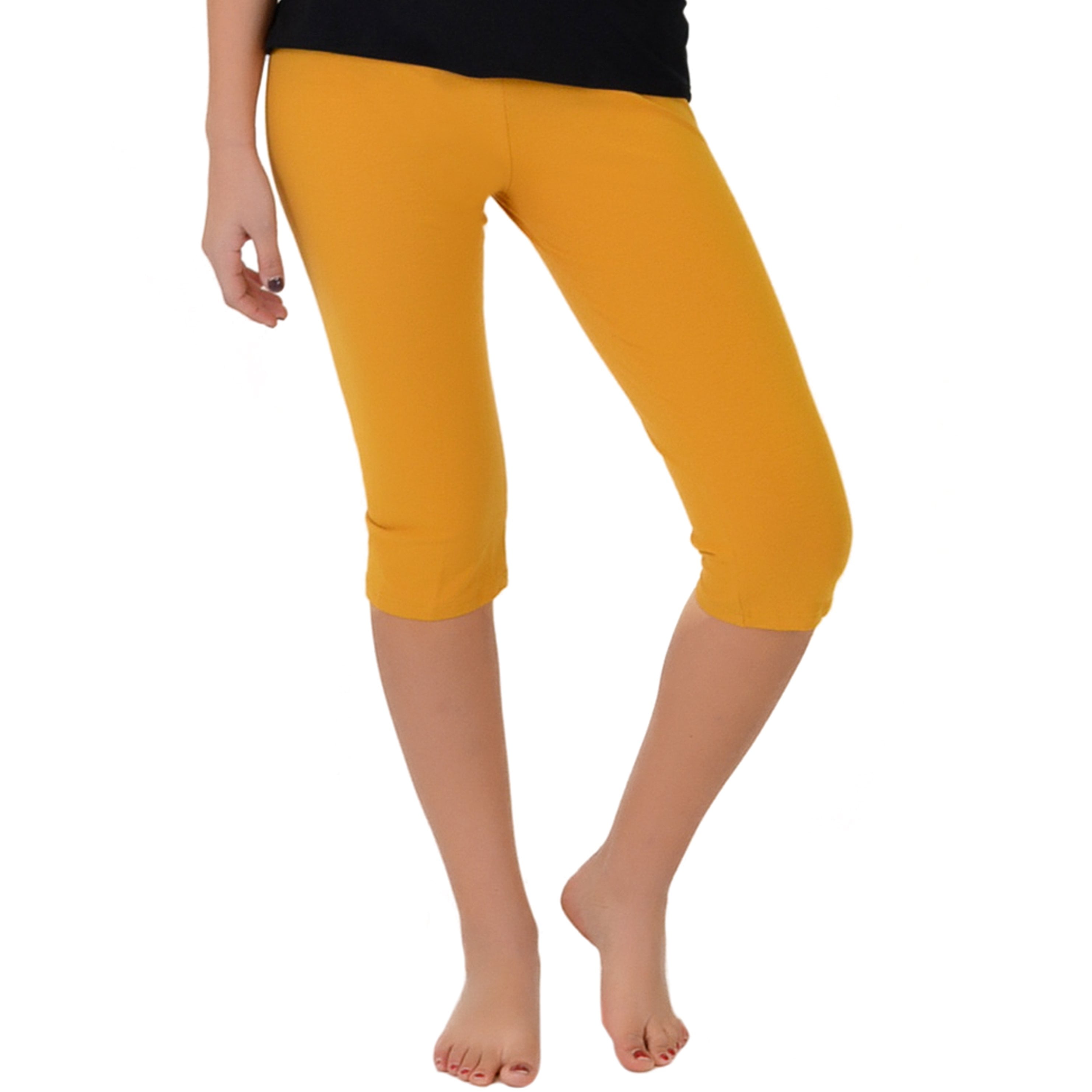 Oh So Soft Women's Plus Size Knee Length Leggings|Poly Spandex|Made in The USA 