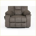 thumbnail image 5 of Recliners for Big and Tall, Oversized Electric Lift Chair with Heating & Massage, 180° Lay Flat | Dark Brown Chenille, 5 of 5