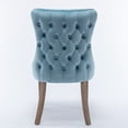 thumbnail image 6 of Tufted Dining Chairs, Dining ChairsOf 2 With SolidLegs, High Backrest, DecorativeVelvet Upholstered Chairs For Home, Restaurant, 6 of 9