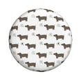 thumbnail image 3 of Rv Spare Tire Cover 16 inch - Cute Dachshund Dog Puppy Colorful Love Tire Covers for Trailers, Adjustable Camper Spare Tire Cover, 3 of 7