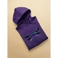 thumbnail image 3 of Dragonfly In Abstract Art Hoodie Women -Image by Shutterstock, Female 3X-Large, 3 of 4