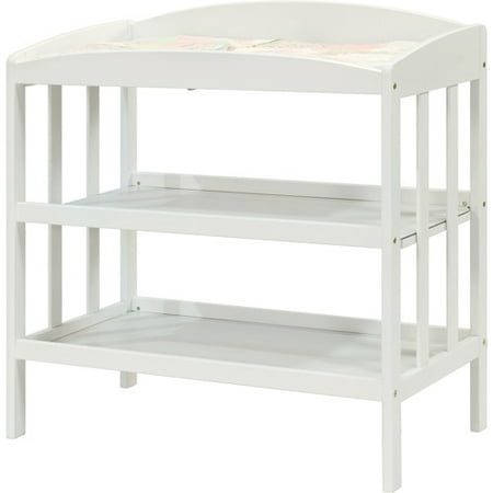 Baby Mod - Monterey Changing Table With Shelves, White