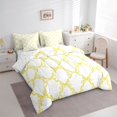 thumbnail image 2 of Erosebridal Abstract Bow Plaid Twin Bedding Sets 7-Piece for Teens,Kids Girls Yellow Bow Knot Bedding Comforter Set,Microfiber Bedroom Decor, 2 of 6