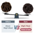 thumbnail image 2 of 2 PCS Messy Bun Hair Piece Wavy Curly Hair Bun Scrunchies Extensions Synthetic Chignon Thick Updo Hairpieces for Women Girls, 2 of 8