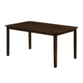 thumbnail image 3 of Home Design Vinita 6-Piece Dining Set with Rectangular Table, Cross Back Chairs, and Bench, Brown, 3 of 8