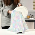 thumbnail image 6 of Coolnut 1 Pack Geometric Magic Abstract Kitchen Towels, Soft Highly Absorbent Dish Towels Reusable Tea Towels Set, 28"x 18", 6 of 6