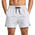 thumbnail image 2 of Fwqbns Men's Athletic Shorts Casual Loose Fit Lightweight Summer Quick Dry Shorts for Running Yoga Sports White, 2 of 7