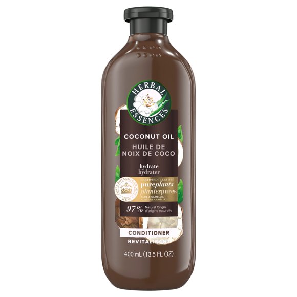 Herbal Essences Coconut Oil Hydrating Conditioner, with Certified Camellia Oil and Aloe Vera, For All Hair Types, Especially Dry Hair
