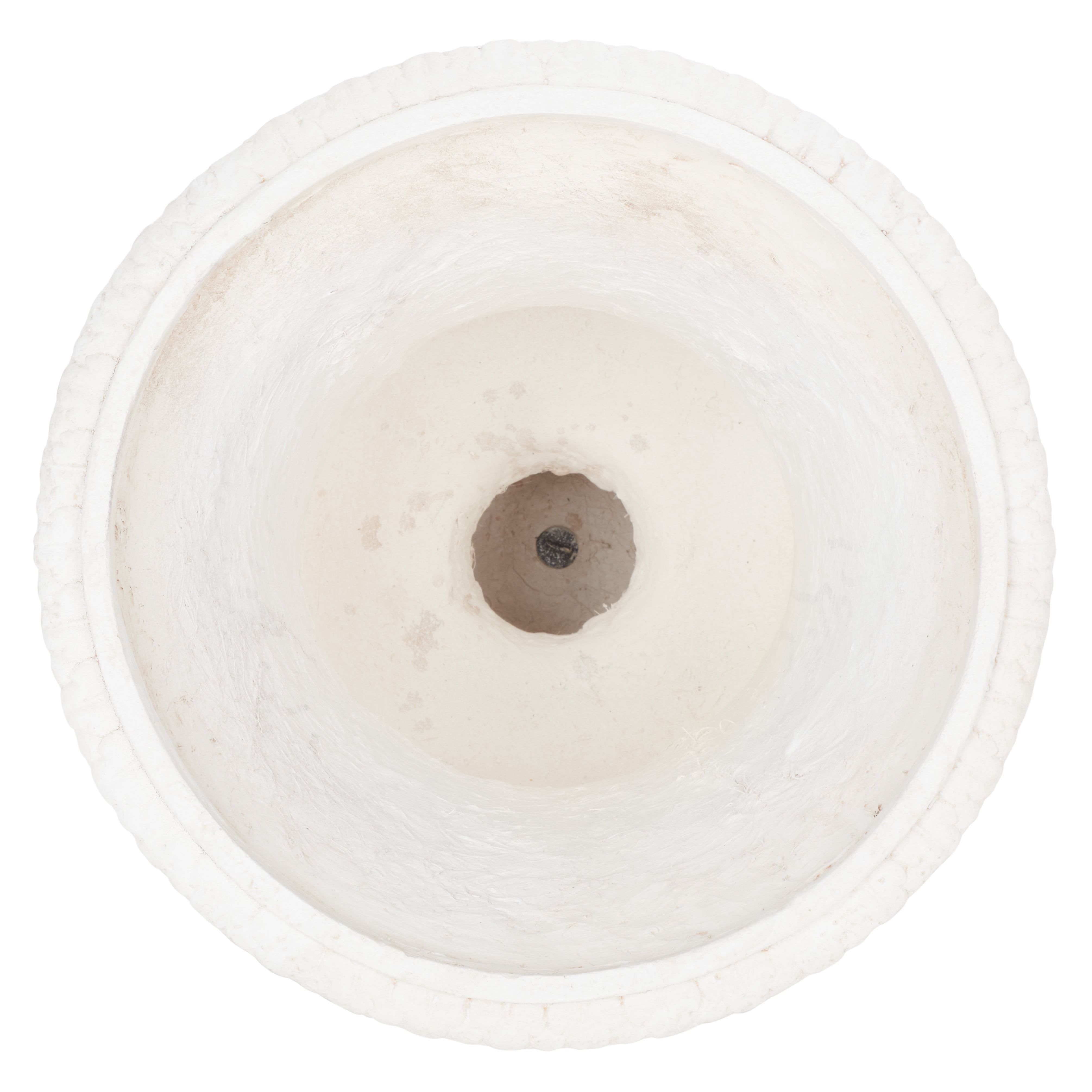 SAFAVIEH Paven 21" x 21" x 29" Urn Off White Resin Solid Plant Pot