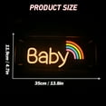 thumbnail image 2 of UPONRAY Baby Neon Sign Dimmable Letter Neon Signs USB Powered LED Neon Light for Room Decor,Light Up Desk Lightbox Sign for Family Friends Birthday Gift, 2 of 5