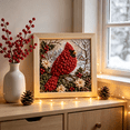 thumbnail image 5 of 3D Christmas Fabric Poke Art Kit, Complete DIY Punch Needle Craft Supplies, Vintage Holiday Wall‑Hanging Decoration for Adults and Beginners (Bird), 5 of 5