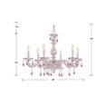 thumbnail image 2 of 5036-AW-RO-MWP Crystorama Lighting Paris Market - Six Light Chandelier in Traditional and Contemporary Style - 28 Inches Wide by 21 Inches High-Rose, 2 of 3