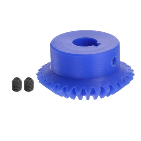

Uxcell 1.5 Modulus 30 Teeth 12mm Inner Hole Plastic Tapered Bevel Gear with Keyway