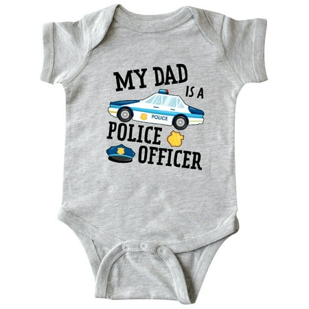 

Inktastic My Dad is a Police Officer Gift Baby Boy or Baby Girl Bodysuit