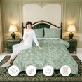 thumbnail image 3 of Erosebridal Sage Paisley Patchwork Twin Comforter Sets,Watercolor Floral Motif Bedding Set,2-Piece,1 Comforter and 1 Pillowcase,Reversible, 3 of 7