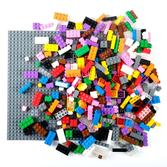 Strictly Briks Building Blocks Starter Kit - Assorted Building Bricks for Kids Ages 8-12 - Compatible with All Major Brick Brands - Imaginative Play Set - 336 Pieces, Vibrant Colors