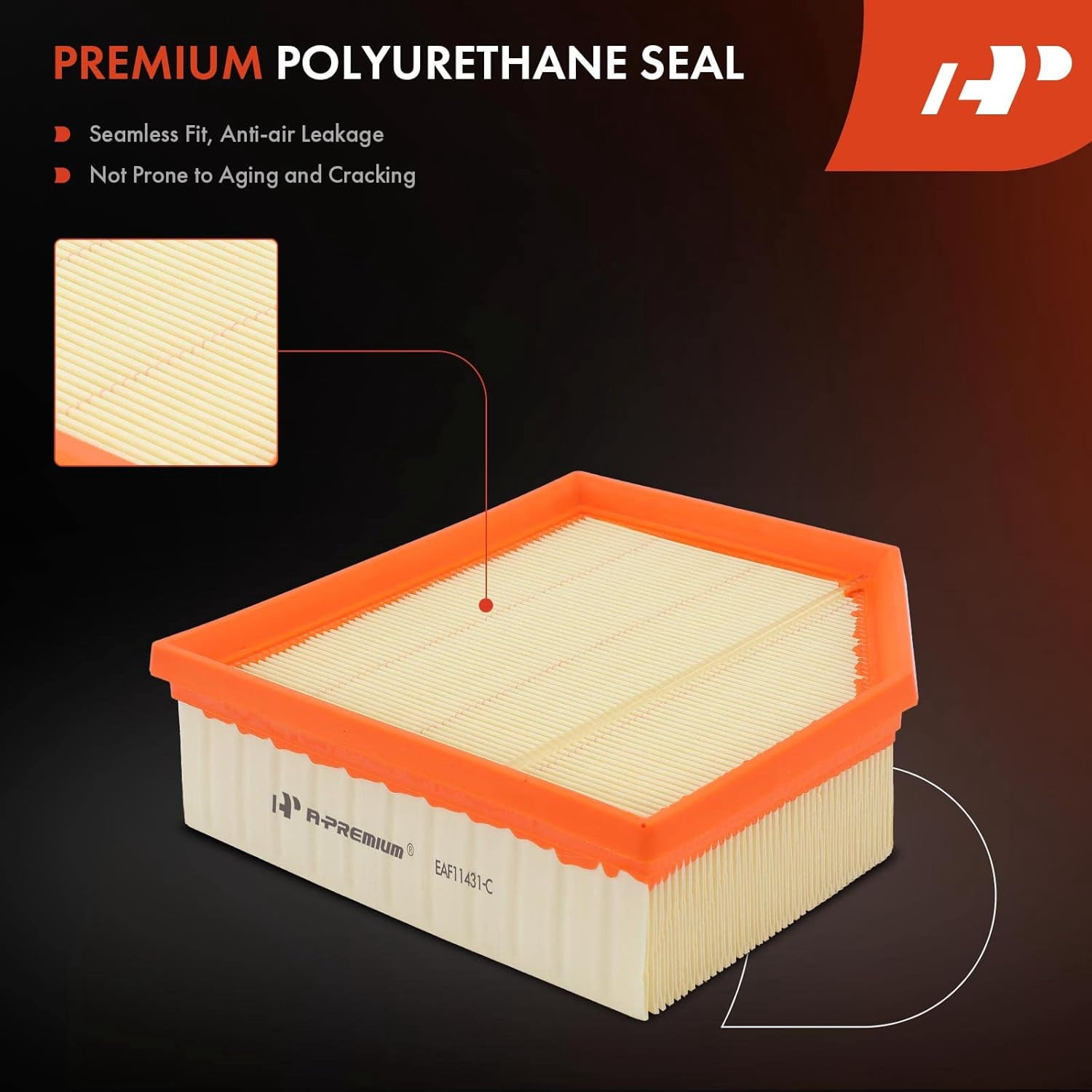 A-Premium 2-PC Engine Air Filter Compatible with Dodge Dart 2013 2014 2015 2016, 1.4L 2.0L 2.4L, Flexible Panel, Replace# 4627127AB