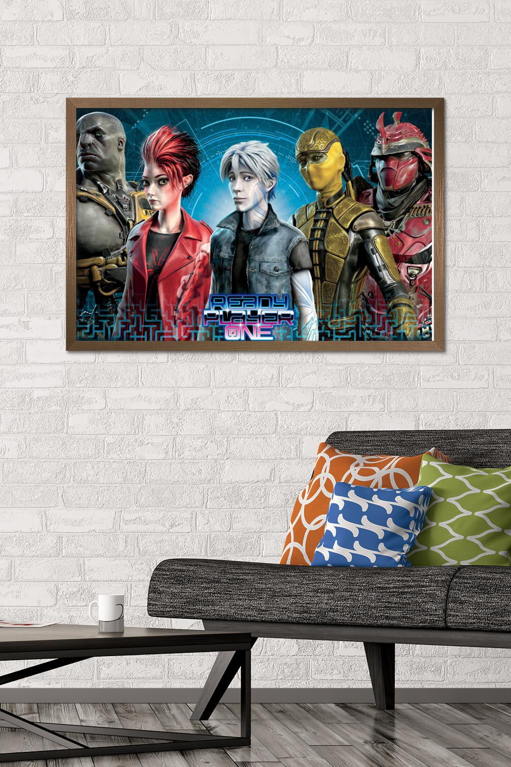 Ready Player One - Group Wall Poster, 22.375" x 34", Framed