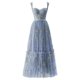 thumbnail image 3 of WILLBEST Vestidos de Mujer Vestidos de Fiesta con Bordado de Flores para Mujer Vestidos de Fiesta de Noche Formales de Hada de Corte A con Corsé Hasta La Rodilla Extra Grande, 3 of 3
