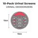 thumbnail image 2 of 10-pack Urinal Screen & Deodorizer - Urinal Screen, Strong Fragrance, Less Splash, Dirt, Perfumed Fi, 2 of 2