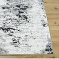thumbnail image 5 of Hauteloom Briley Modern Abstract Area Rug - Contemporary Marble Print Rug for Living Room, Bedroom, Dining Room - Light Silver, Black and White - 5'3" x 7' (5x7 Area Rug), 5 of 15