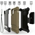 thumbnail image 6 of Case with Clip for iPhone 11 Pro, Tri-Shield [Military Grade] Rugged Cover with Metal Kickstand [Includes Wrist Strap Lanyard + Belt Hip Holster] for Apple iPhone 11 Pro (2019, 5.8" Model), 6 of 10