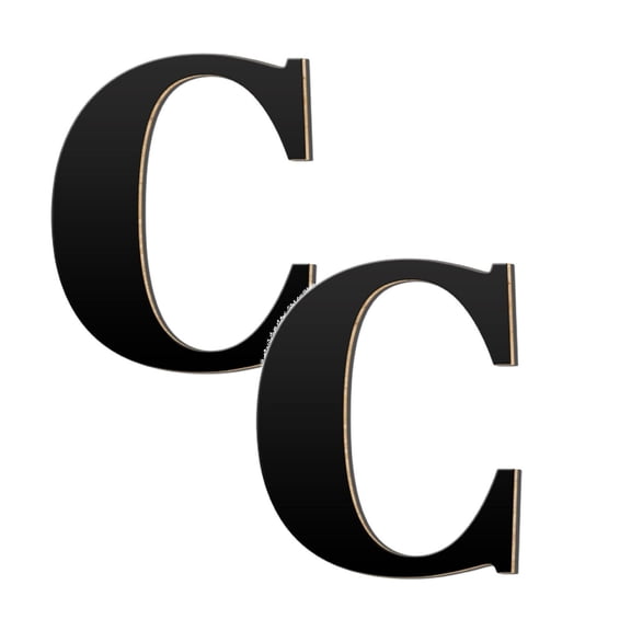 2Pcs 3D Acrylic Large Letter Wall Stickers With Self Home Decoration Letter Logo Art Stickers And Decals Suitable For Diy Home Decoration Wall Stickers Practical Home Decor 3.9"