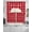 Red, variant on Blue Plaid Swag Curtains for Living Room/Bedroom Windows, Modern Simple Watercolor Buffalo Lattice Kitchen Curtains and Valances Set 36 Inch Length, Light Filtering Swags Valance Curtain Panels